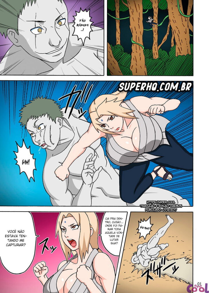 Enfrentando a gostosa da Tsunade - Hentai Naruto