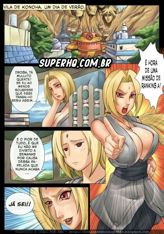 O grande teste da Tsunade - Naruto Pornô - Hentai