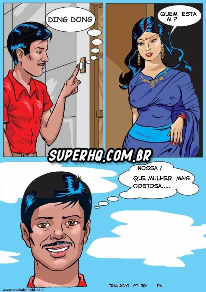 Savita Bhabhi #01 - As aventuras eróticas de uma Indiana - Hentai Brasil