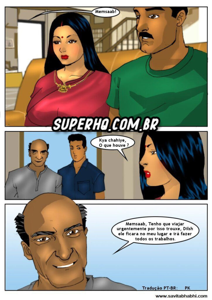 Savita Bhabhi #05 - O empregado da família - Hentai Brasil