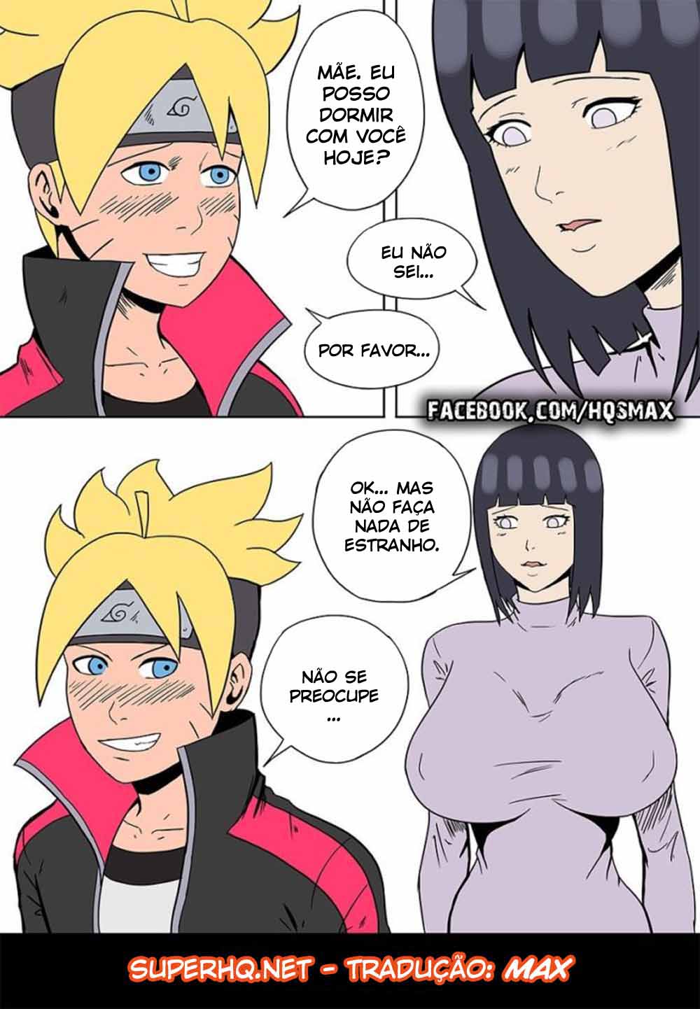 Boruto - Mãe, posso dormir com você?