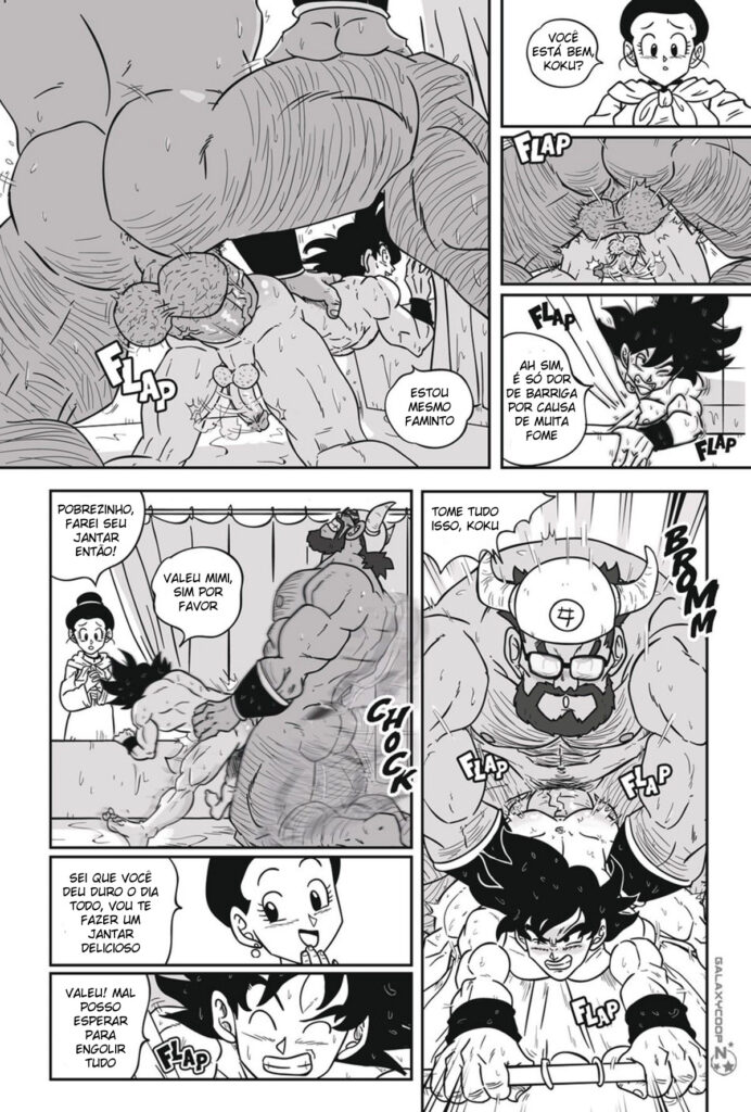 Goku e o Sogro Roludo - Hentai Gay