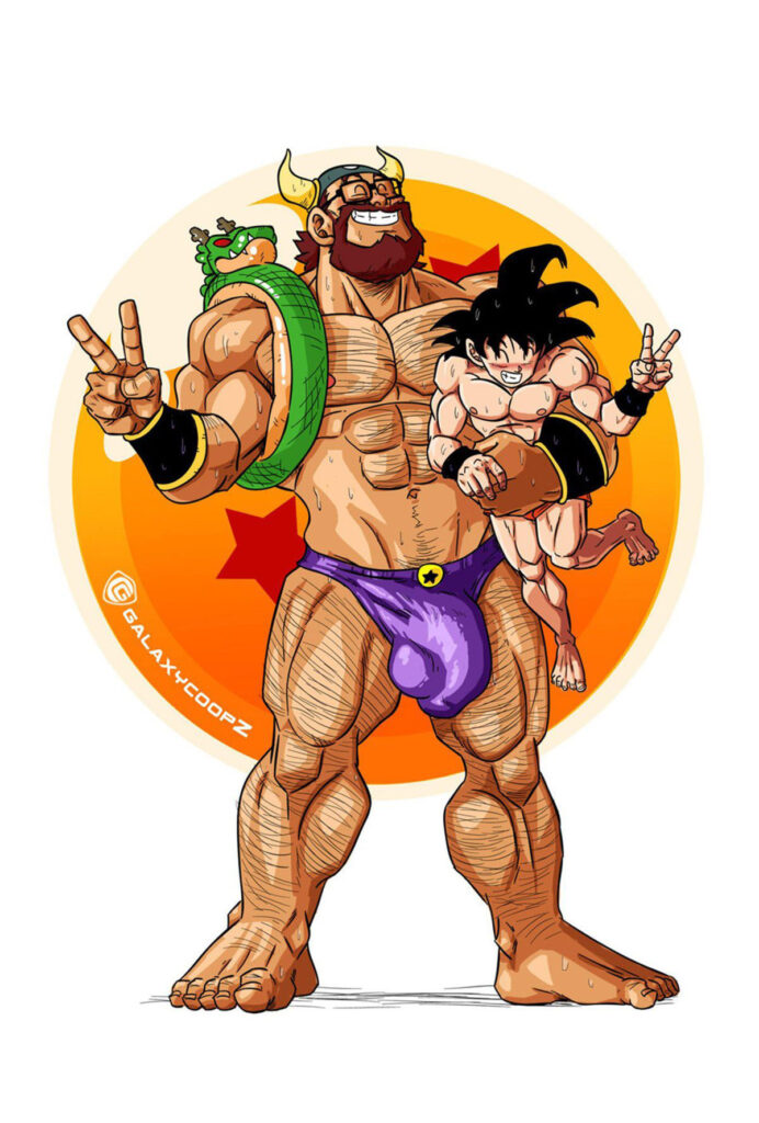 Goku e o Sogro Roludo - Hentai Gay