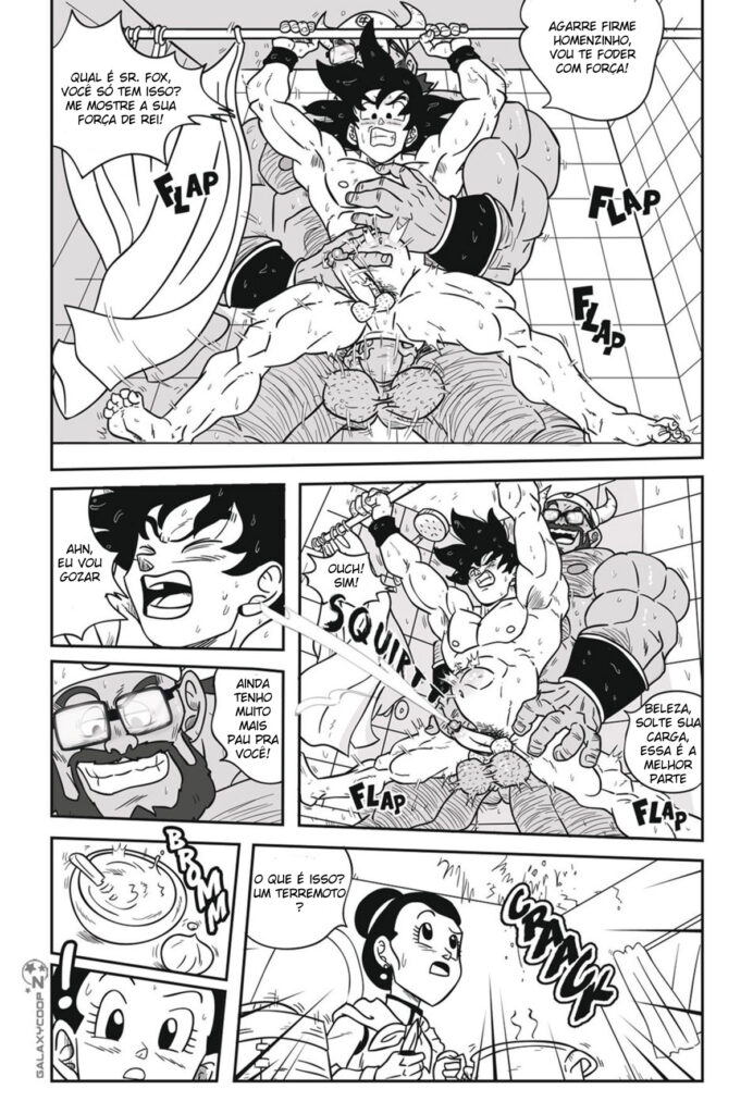 Goku e o Sogro Roludo - Hentai Gay