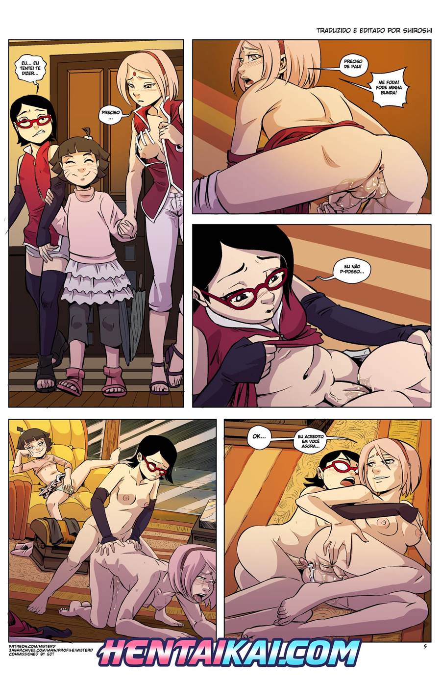 Himawari e Sarada - Hentai de amigas