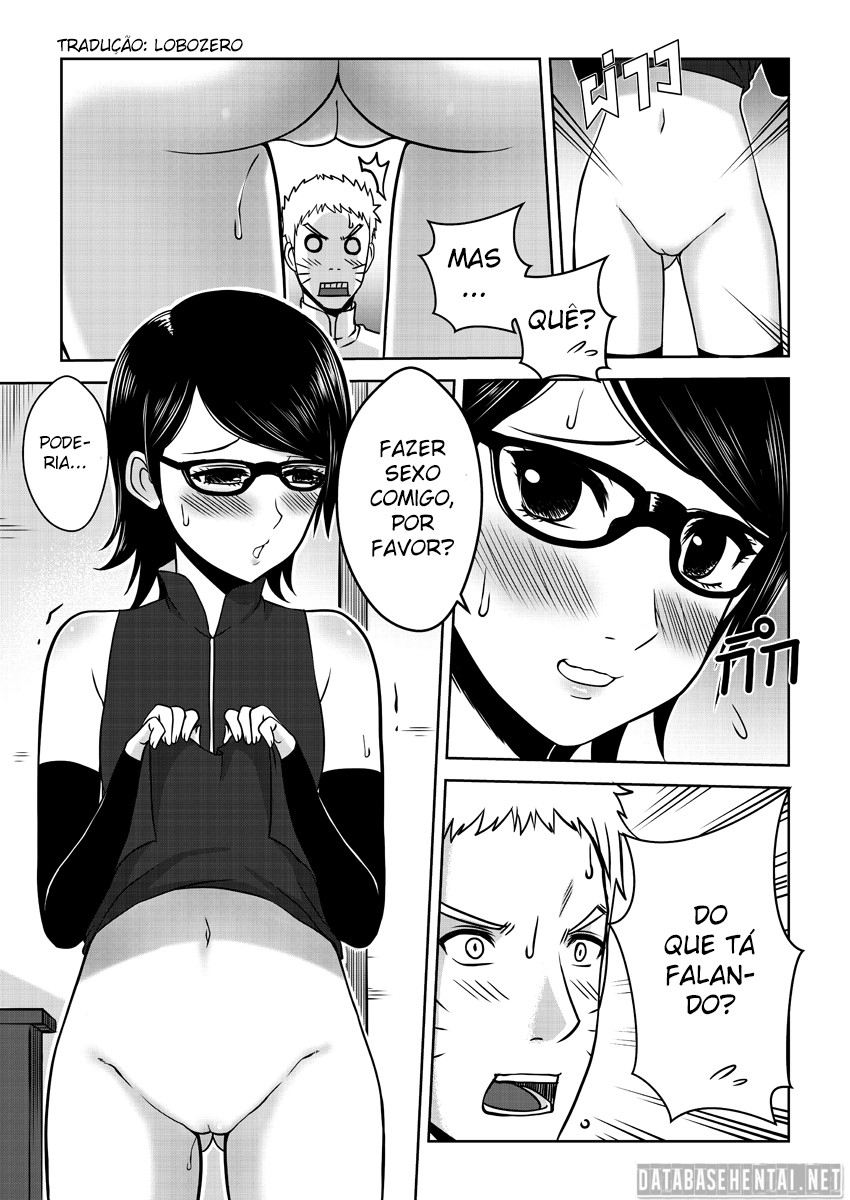 Sarada quer foder com Naruto - Boruto Hentai