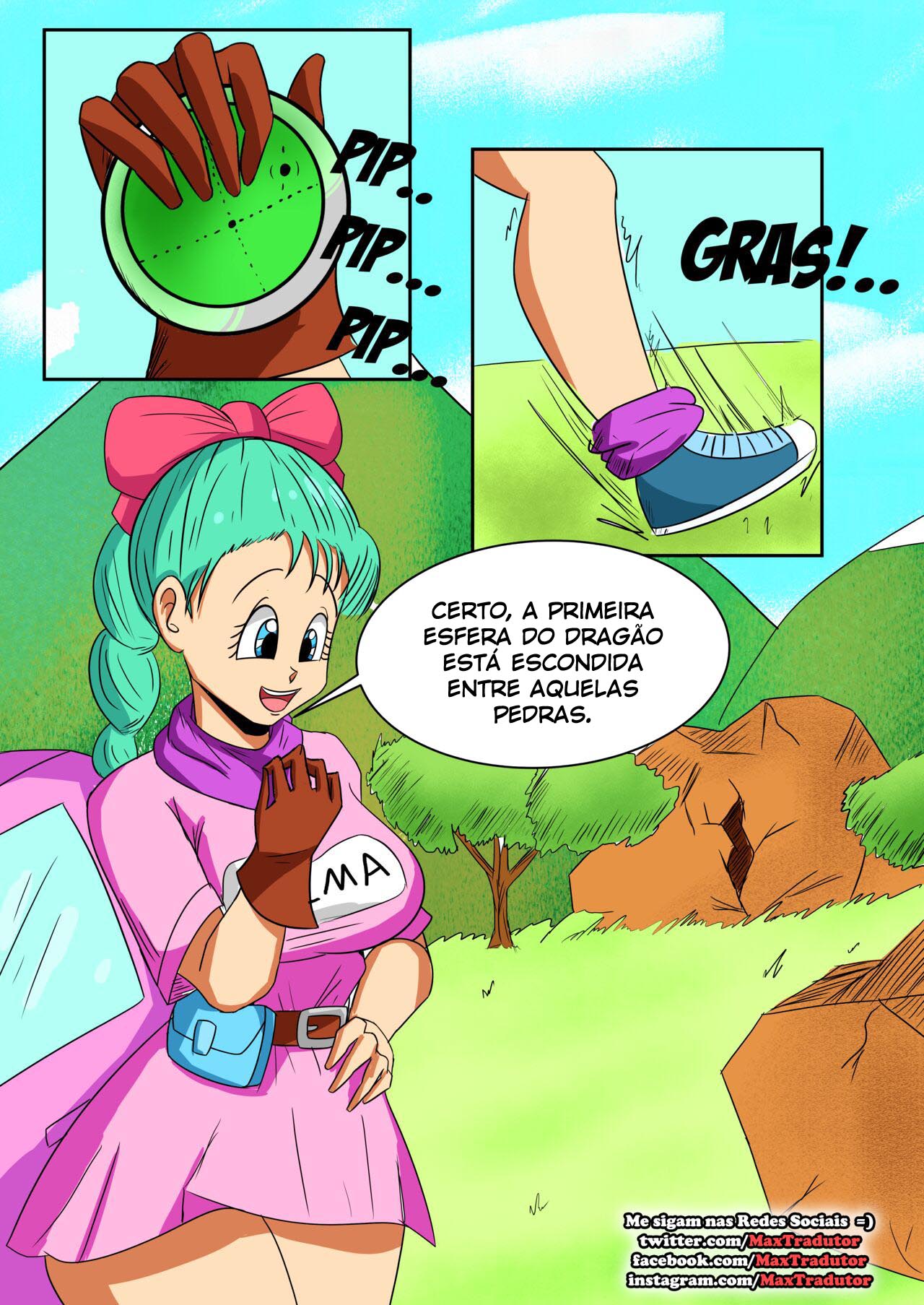 Dragon Ball Porno - Socando a pica na Bulma