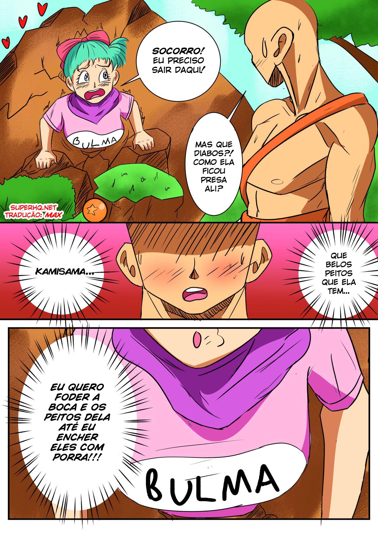 Dragon Ball Porno - Socando a pica na Bulma