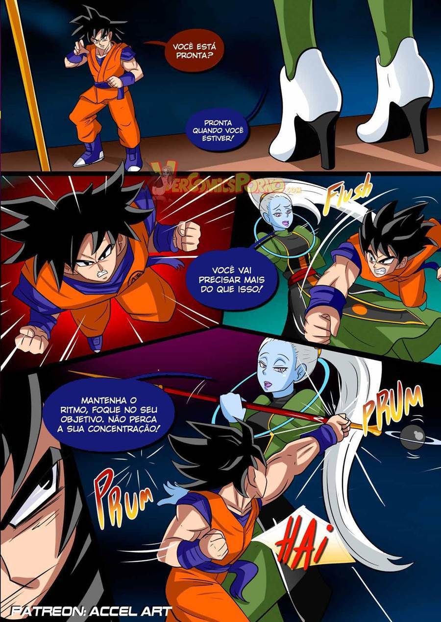 O treinamento de Vados para Goku Hentai