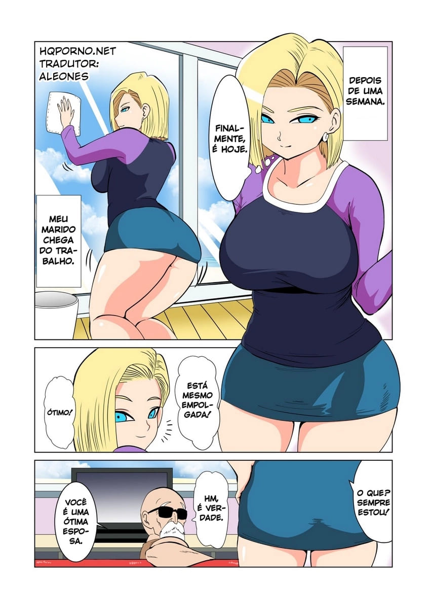 Dragon-Hole - Dragon Ball Pornô com a Androide 18