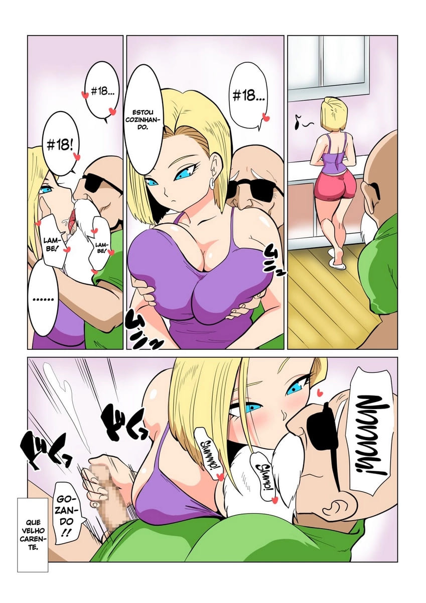 Dragon-Hole - Dragon Ball Pornô com a Androide 18