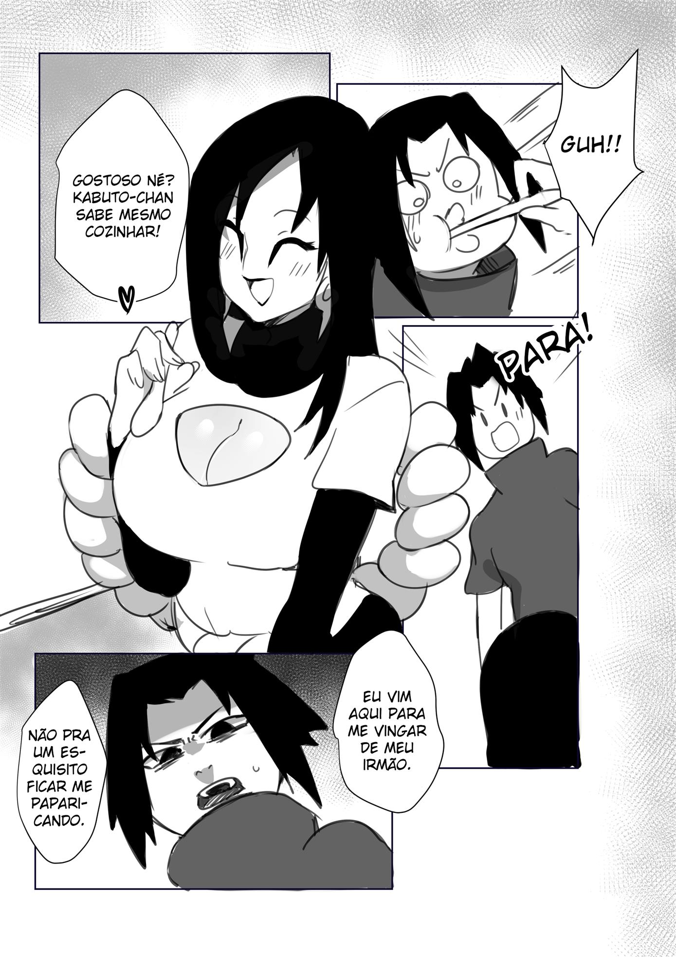 Naruto Mangá Hentai - Sasuke e a Milf Orochimaru porn