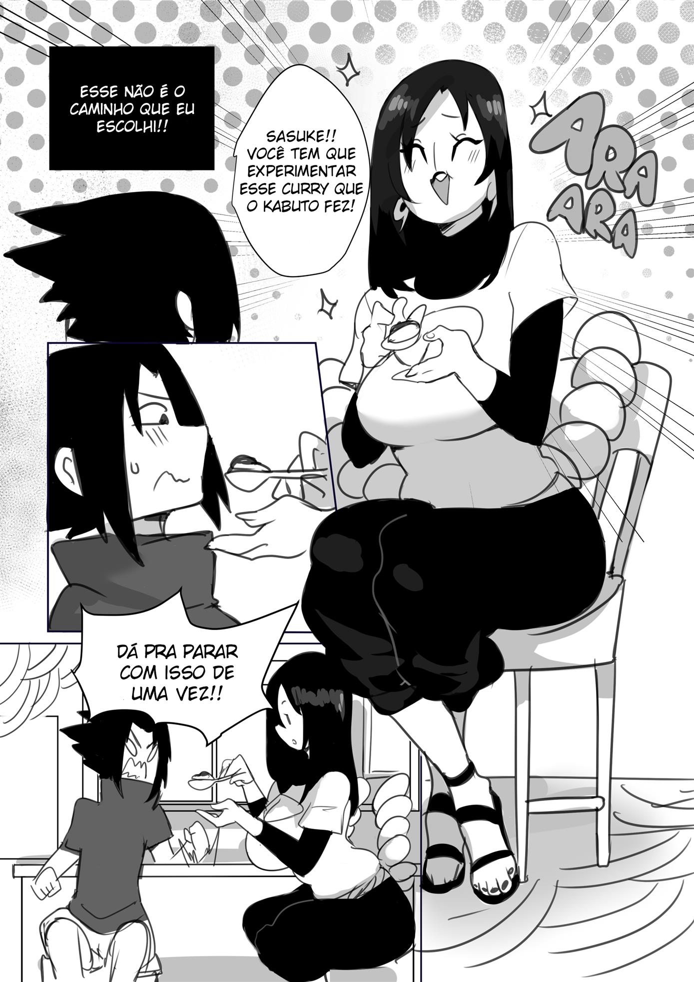 Naruto Mangá Hentai - Sasuke e a Milf Orochimaru porn