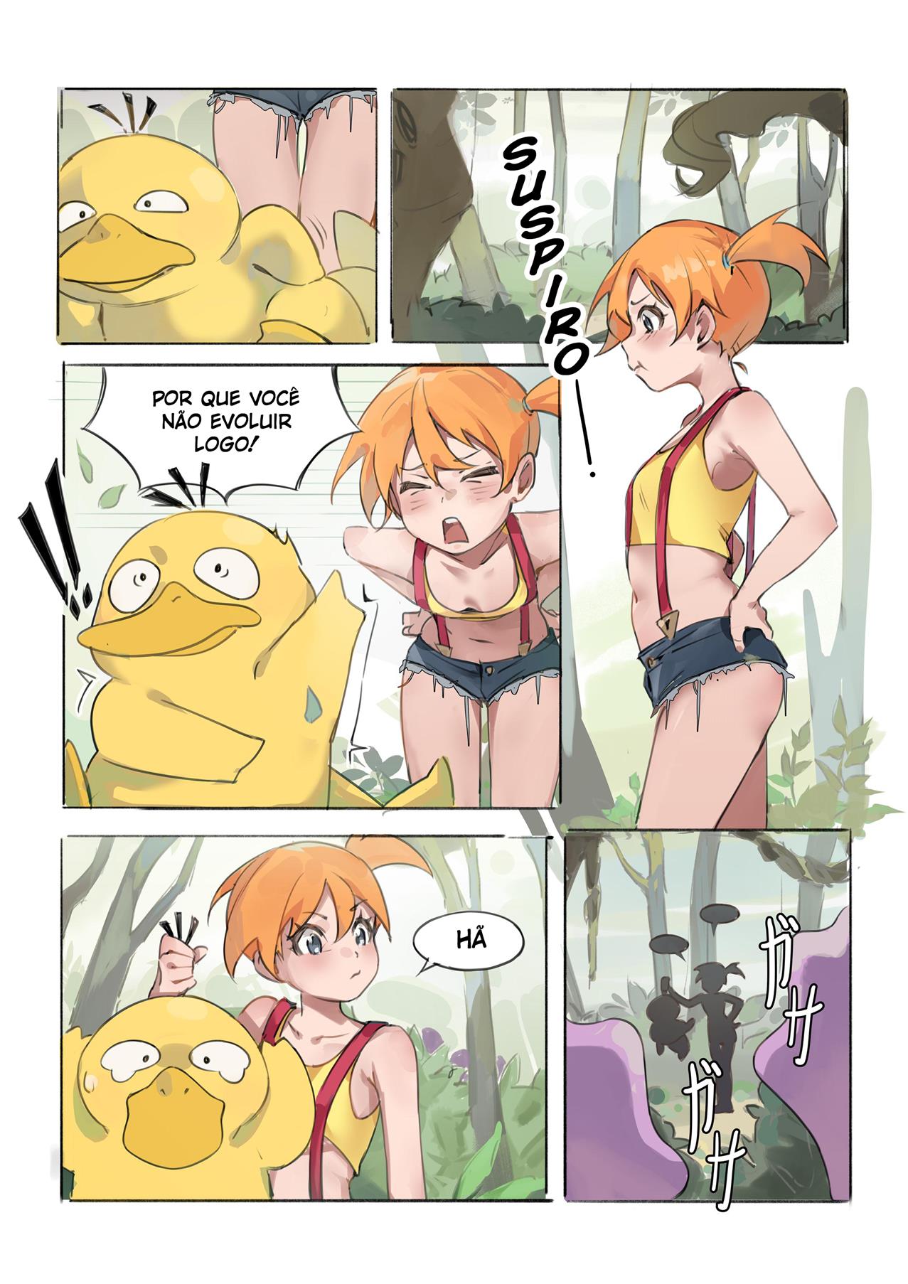 Um novo Pokémon Para Misty - Pokémon Mangá Hentai